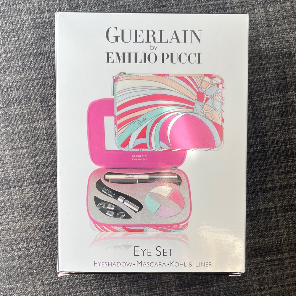 Guerlain X Emilio Pucci Eye Set with Pink and Multicolor Design